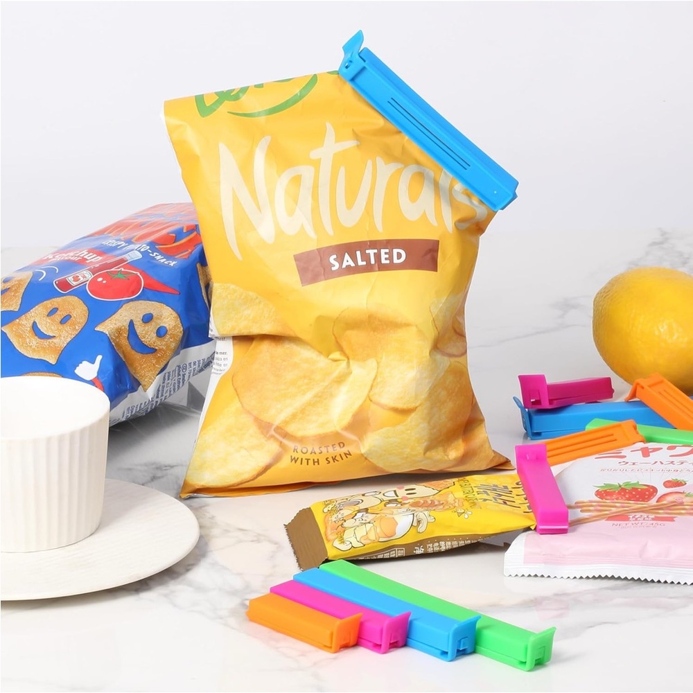 Colorful Bag Sealing Clips Set